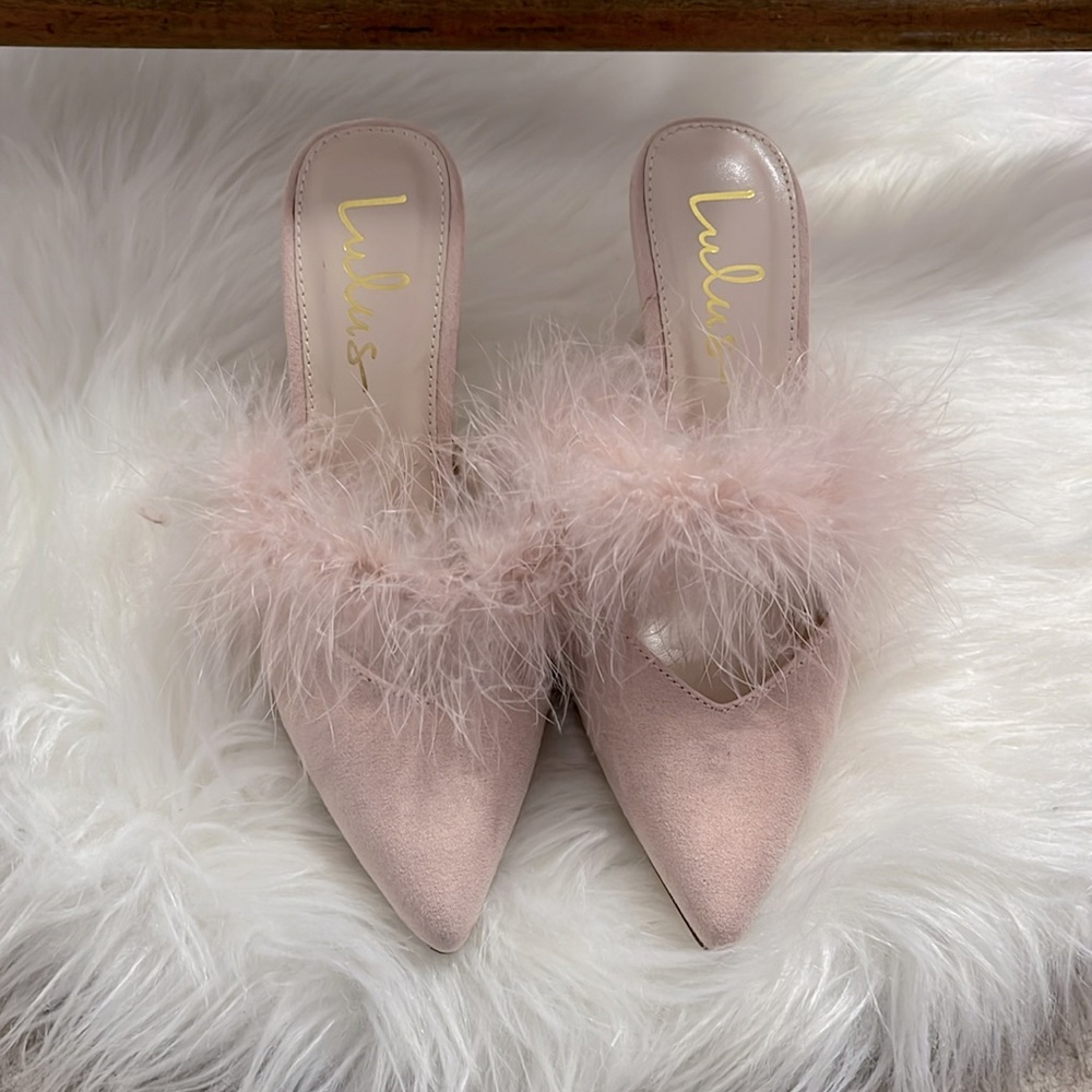 Lulu’s Pink Fur Heels